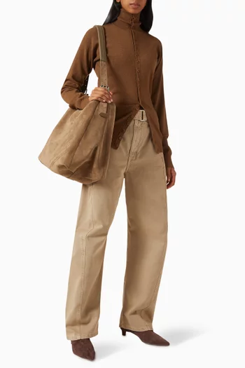 Buttoned Cardigan in Knit