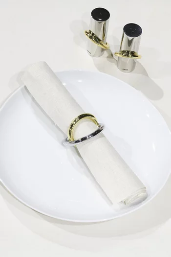 Ring Salt & Pepper Shakers, Set of 2