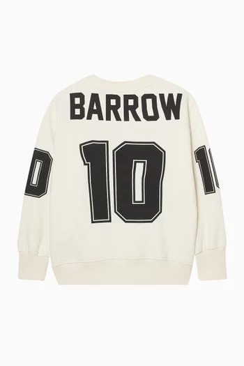 Jersey-print Sweatshirt in Cotton-fleece