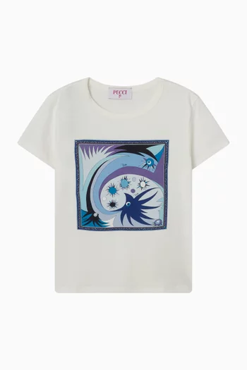 Capsule-print T-shirt in Cotton-jersey