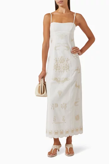 Embroidered Maxi Dress