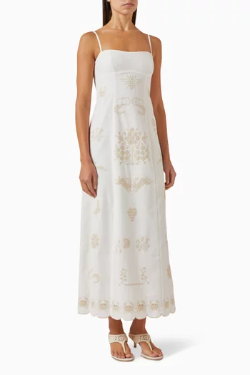 Embroidered Maxi Dress
