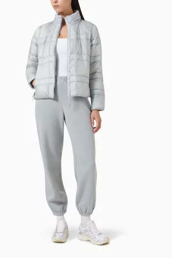 جاكيت كوردنيت مبطّن بالزغب وقابل للطي