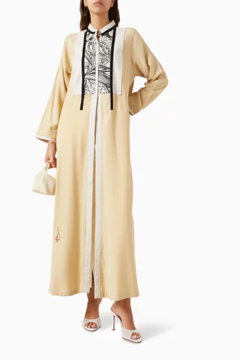 Long-sleeve Abaya in Viscose