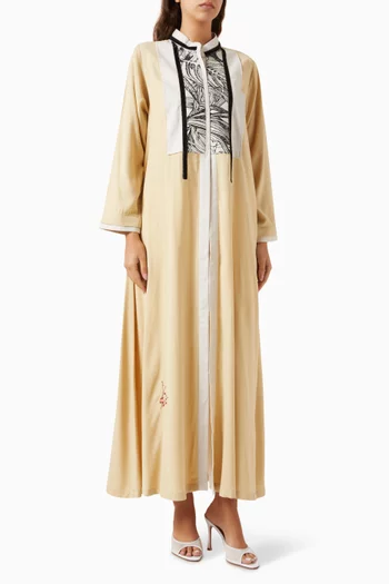 Long-sleeve Abaya in Viscose