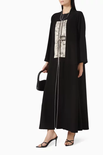 Long-sleeve Abaya in Crepe