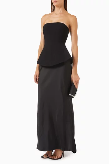 Ohio Corset Gown in Crepe & Satin
