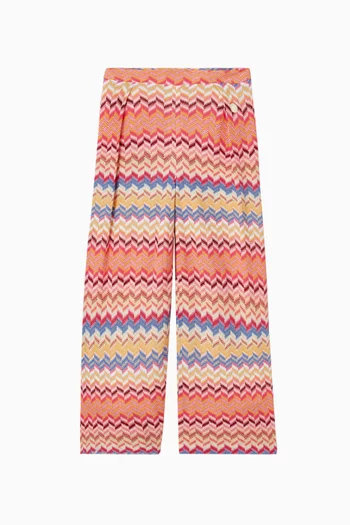 Zigzag Knit Pants