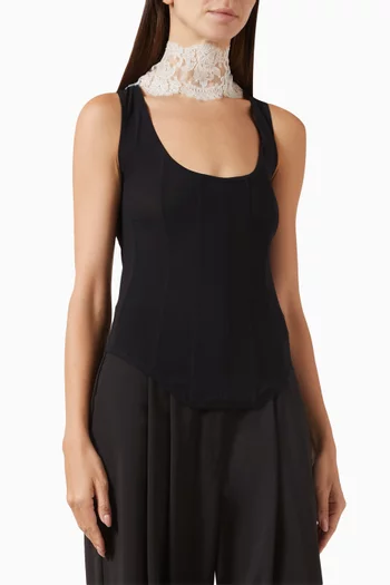 Janine Corset Top in Silk Blend