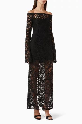 Nomi Sheer Dress in Lace