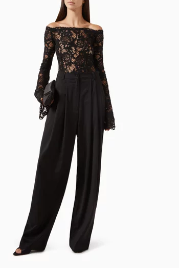 Nomi Sheer Blouse in Lace