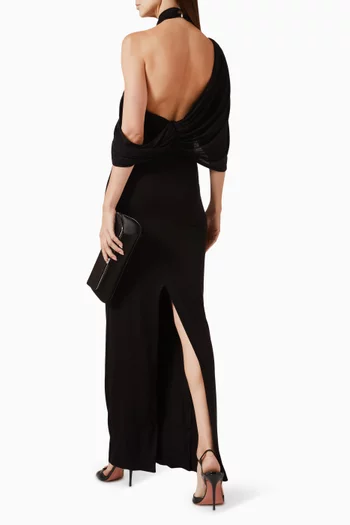 Emi One-shoulder Dress in Viscose Blend