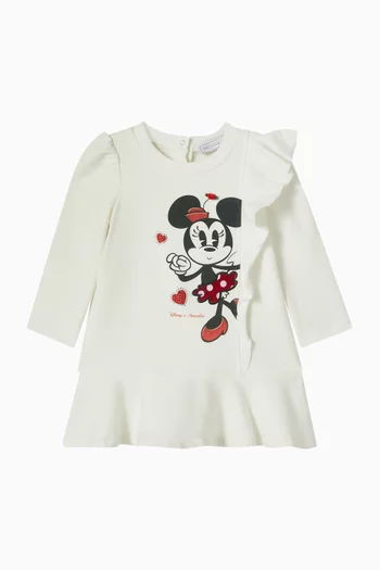 x Disney Print Dress in Cotton