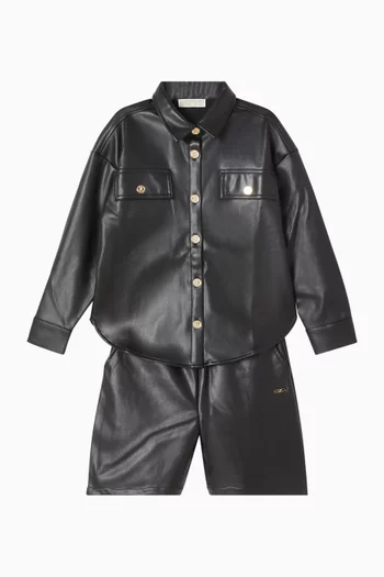 Shirt in Faux Leather