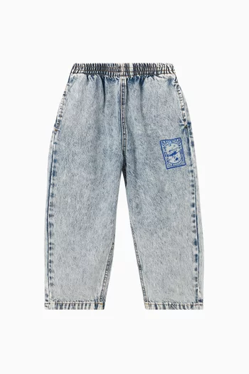 Tiger Logo Jeans in Denim