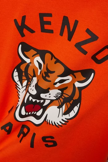 Tiger Logo T-shirt in Cotton
