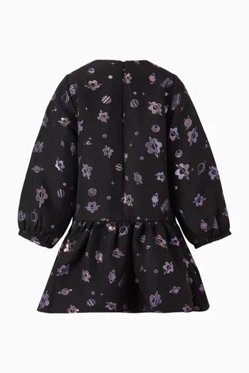 فستان بنقشة قطن