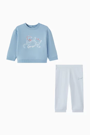 طقم بطبعة نمر قطن، قطعتان