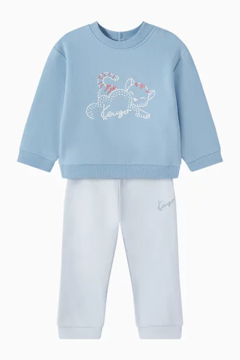 طقم بطبعة نمر قطن، قطعتان