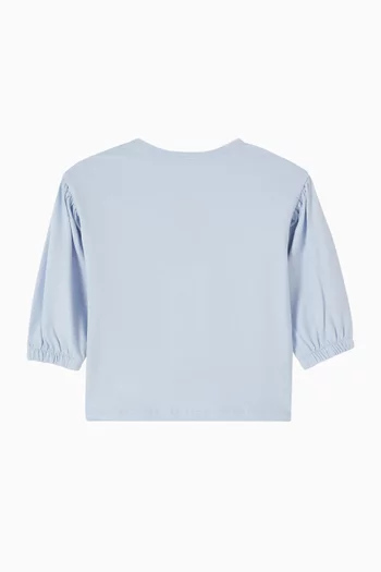 Flower Logo T-shirt in Cotton