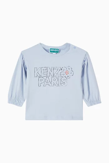 Flower Logo T-shirt in Cotton