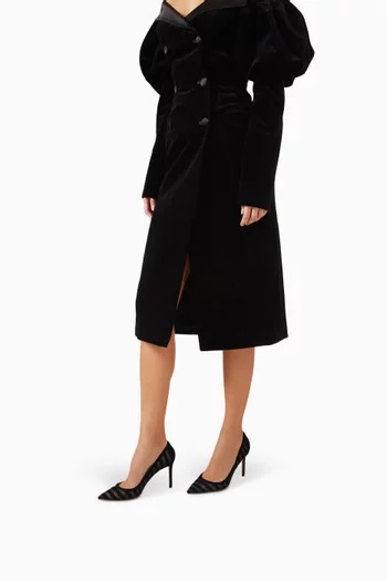 Nude 85 Pumps in Mesh & Suede