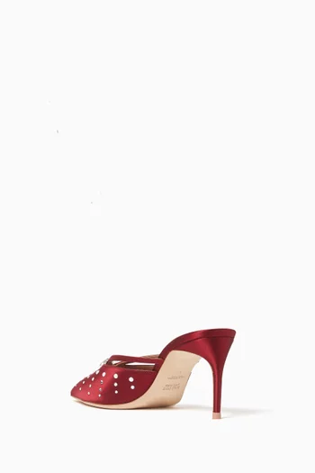 Marisa 70 Mules in Satin