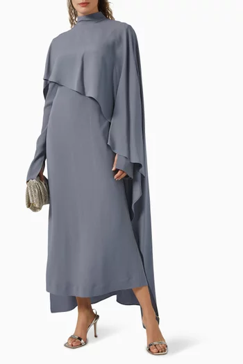 Carrington Midi Dress in Crepe Cady