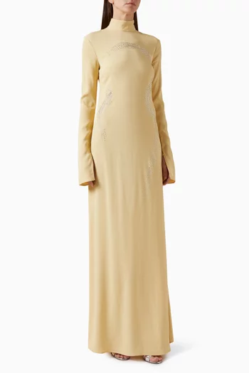 Ziegfeld Swarovski® Dress in Crepe Cady