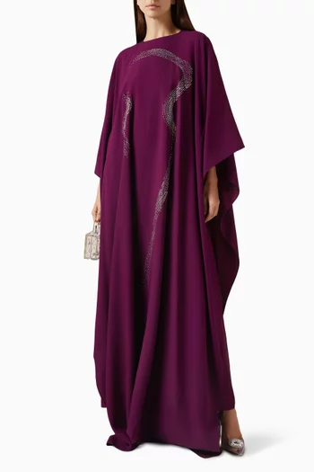 Caesars Swarovski® Kaftan in Crepe Cady