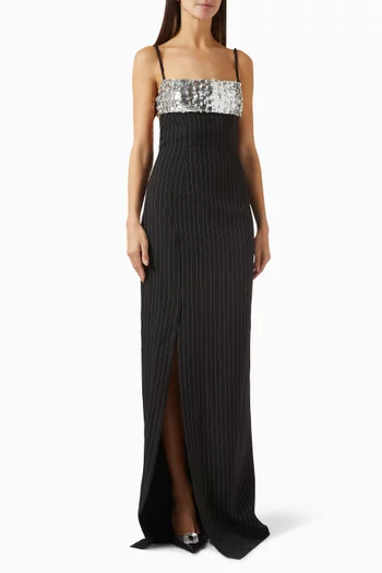 Orizon Swarovski Embellished Maxi Dress