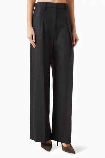 Bead-embellished Pants in Wool