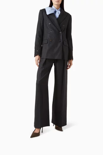 Monili Slingback Pumps in Suede