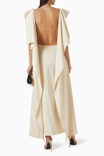 Luna Open-back Dress in Rayon Blend