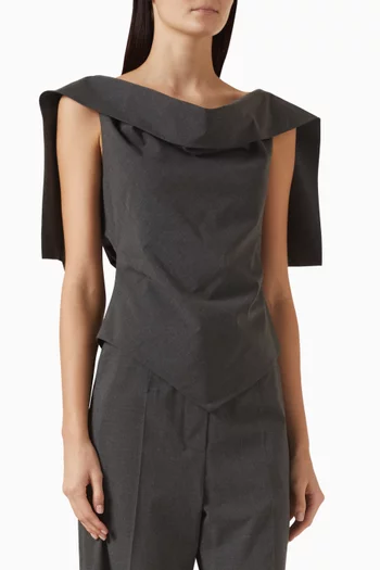 Ray Low-back Top in Rayon Blend