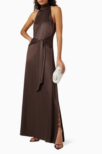 Jocelyn Maxi Dress in Satin