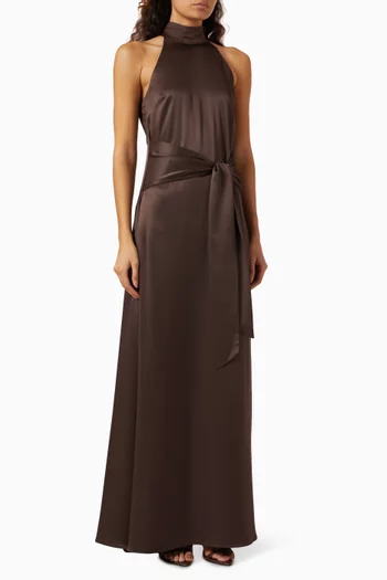 Jocelyn Maxi Dress in Satin