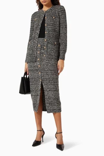 Constance Buttoned Jacket in Knit