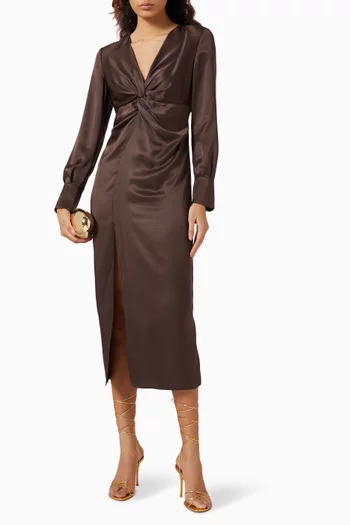 Leona Twisted Midi Dress