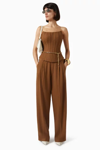 Loose Pants in Suit Wool