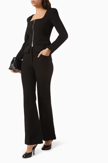 Gaia Ponte Flare Pants in Rayon Blend