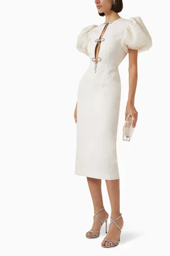 Annette Embellished Bow Dress