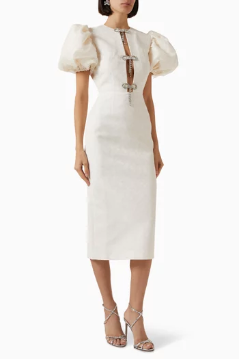 Annette Embellished Bow Dress