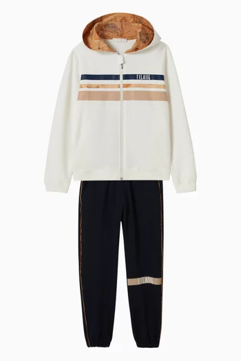 Zip-through Tracksuit, Two-piece Set