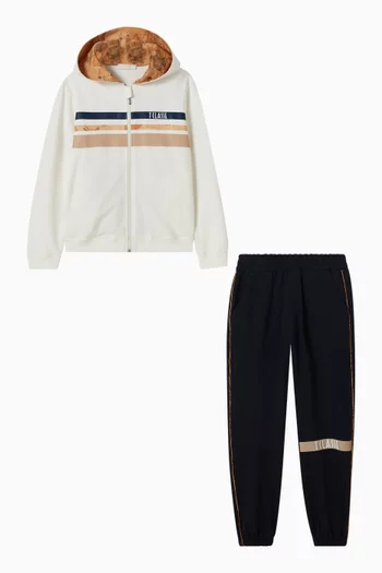 Zip-through Tracksuit, Two-piece Set
