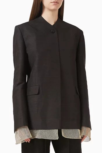 Bretha Tailored Jacket in Silk