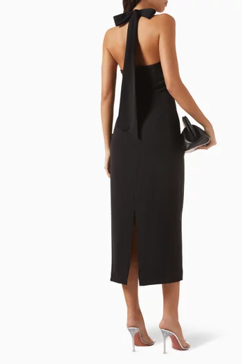 فستان اولتيميت ميوز متوسط الطول بفتحة رقبة على شكل حرف V‏