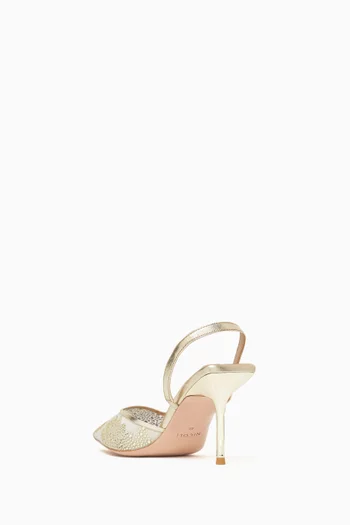 Martini 75 Crystal-embellished Pumps in Mesh