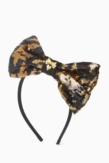 Houndstooth Sequin Alice Headband