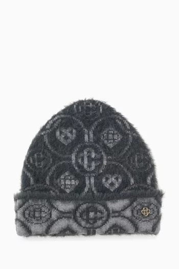 Fluffy Beanie Hat in Wool